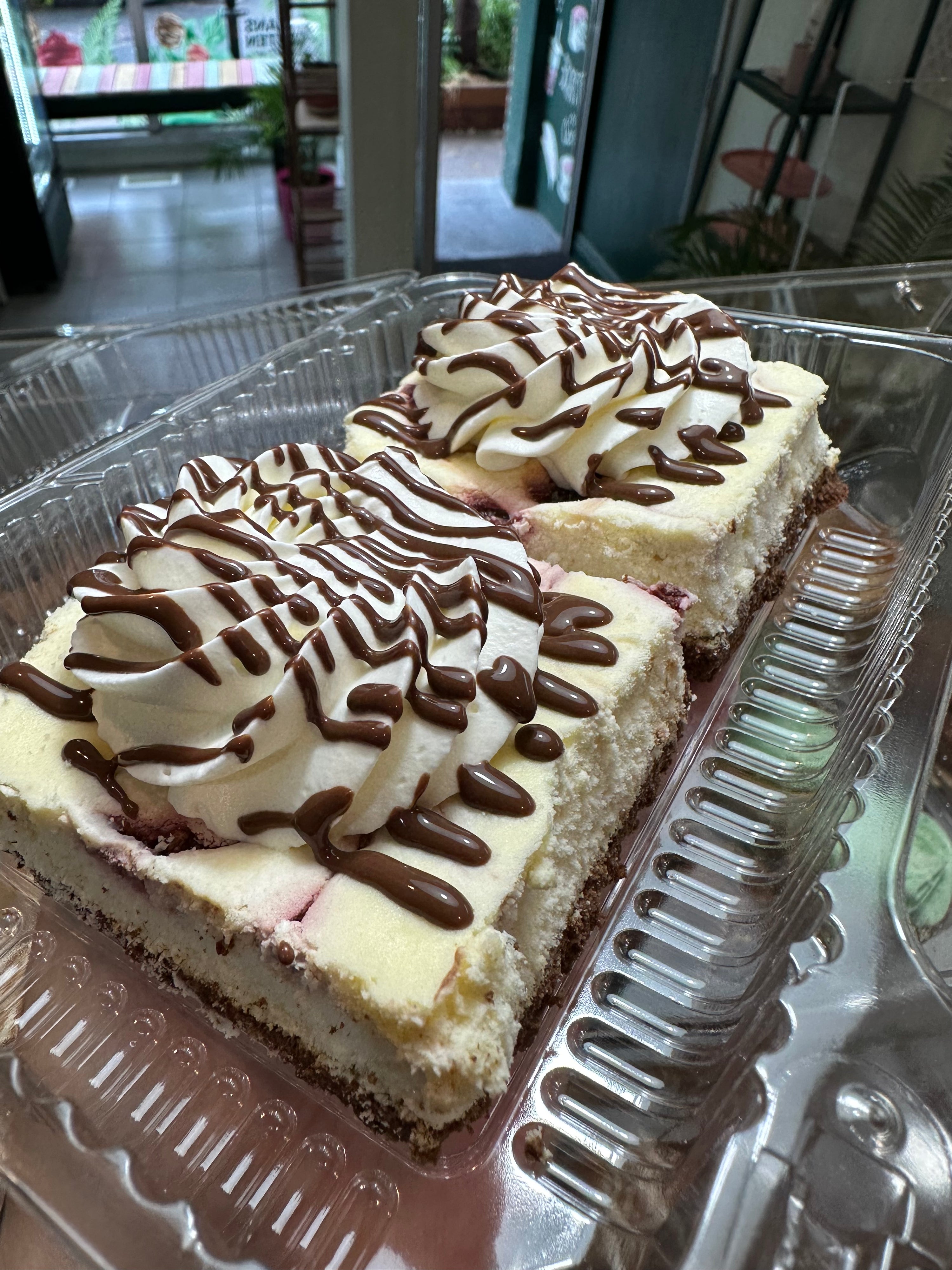 Cheesecakes brownies & framboises - Boîte de 2