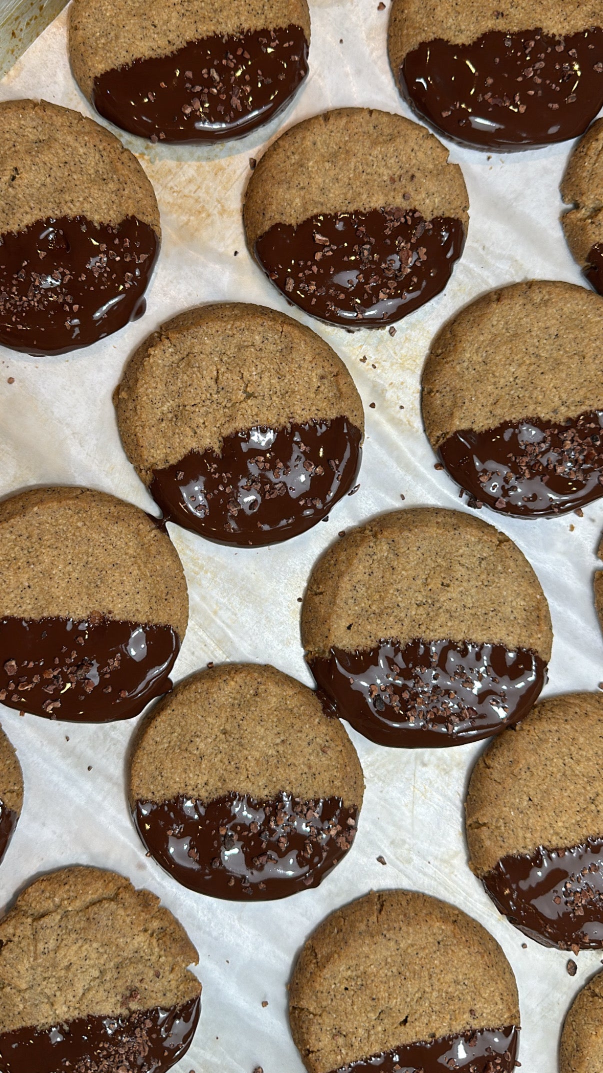 Biscuits sablés pain d'épices et chocolat